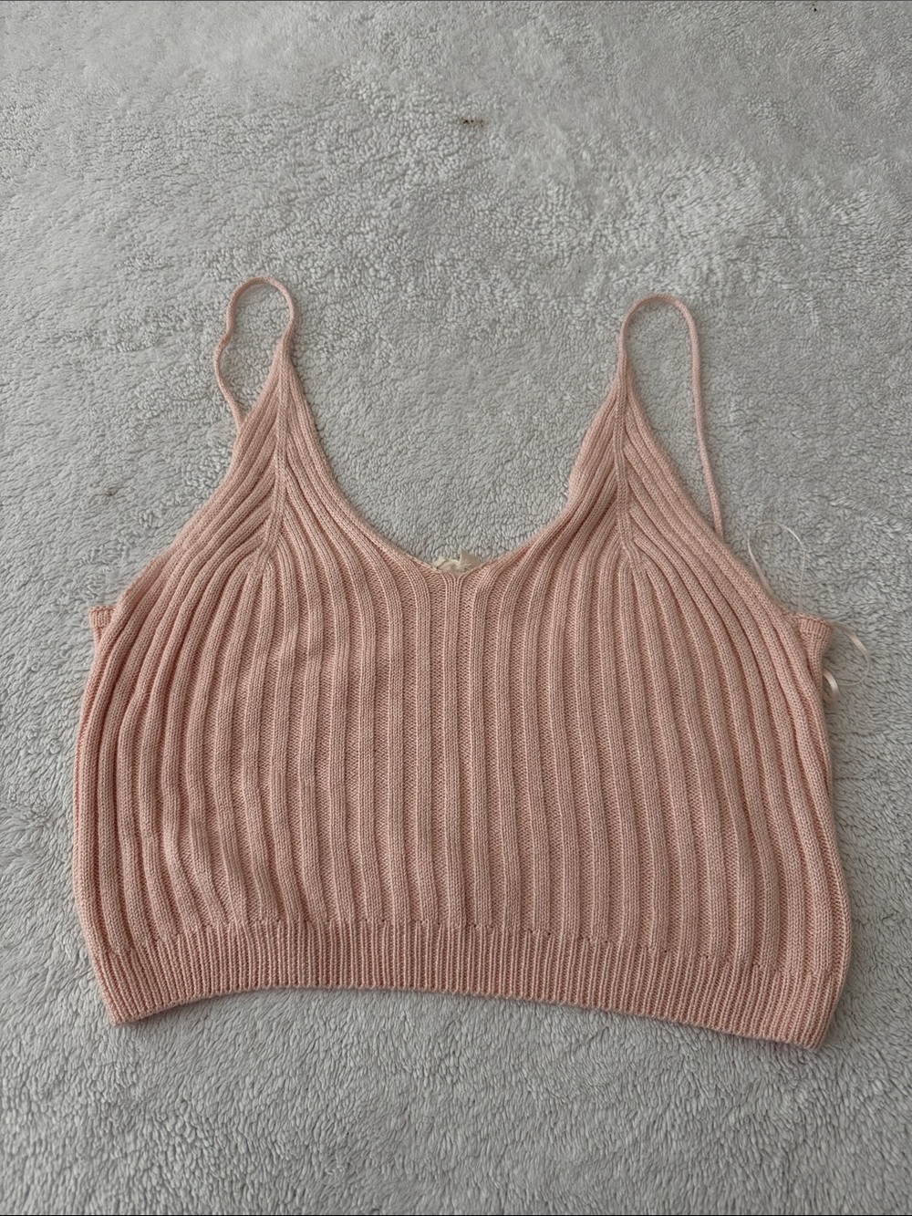1.4.3. Story by Line Up Ribbed Spaghetti Strap Cami - Dusty Pink